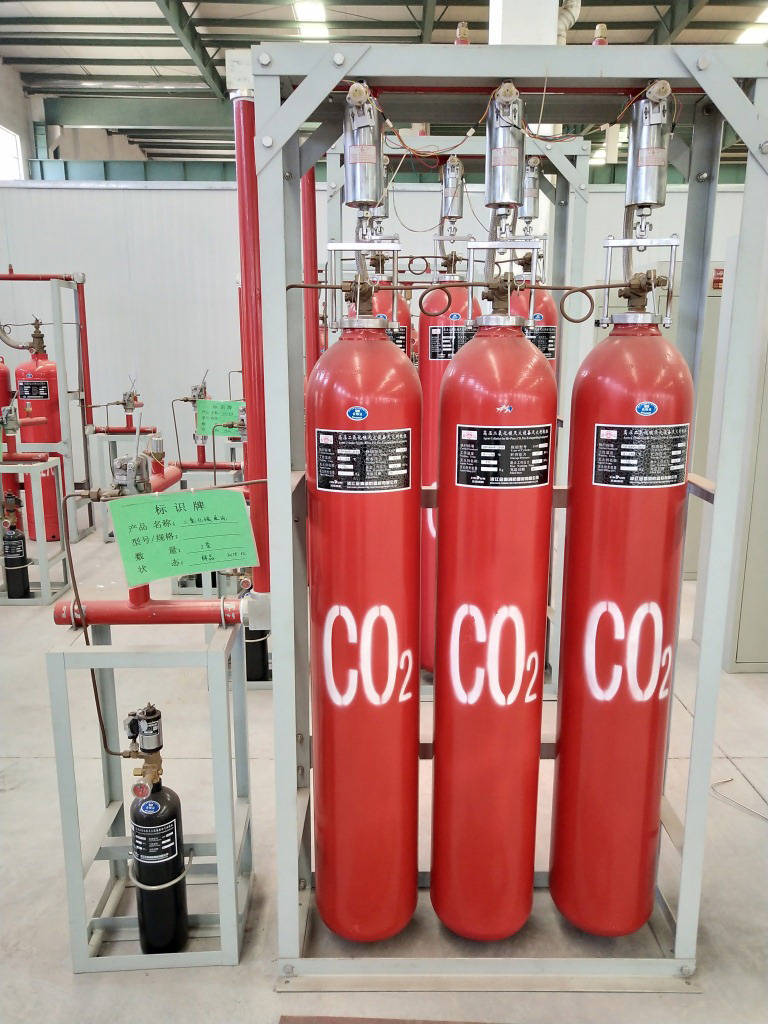 高壓二氧化碳滅火設備器材實拍解決方案